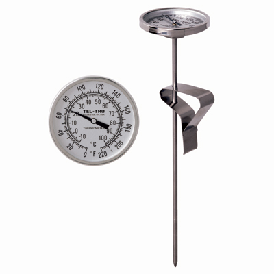 Stainless Steel Deep Frying & Candy Thermometer w/ Pot Clip 5 Inch NSF  Certified