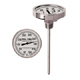 Barbecue Thermometer, 3 inch aluminum dial UT300, 4 inch stem, 150/750 degrees F